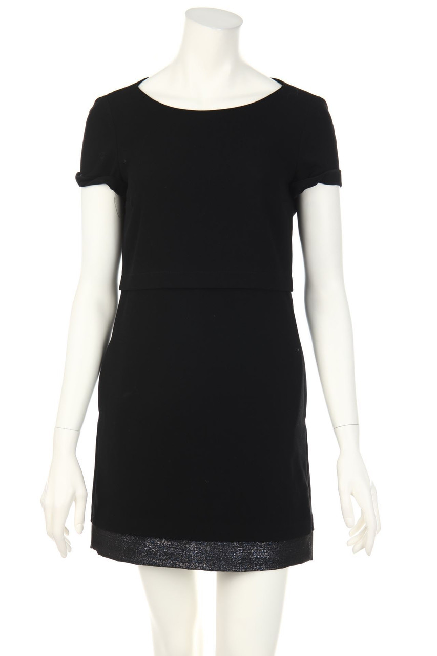 maje - Minikleid mit Metallic-Effekt - D 34