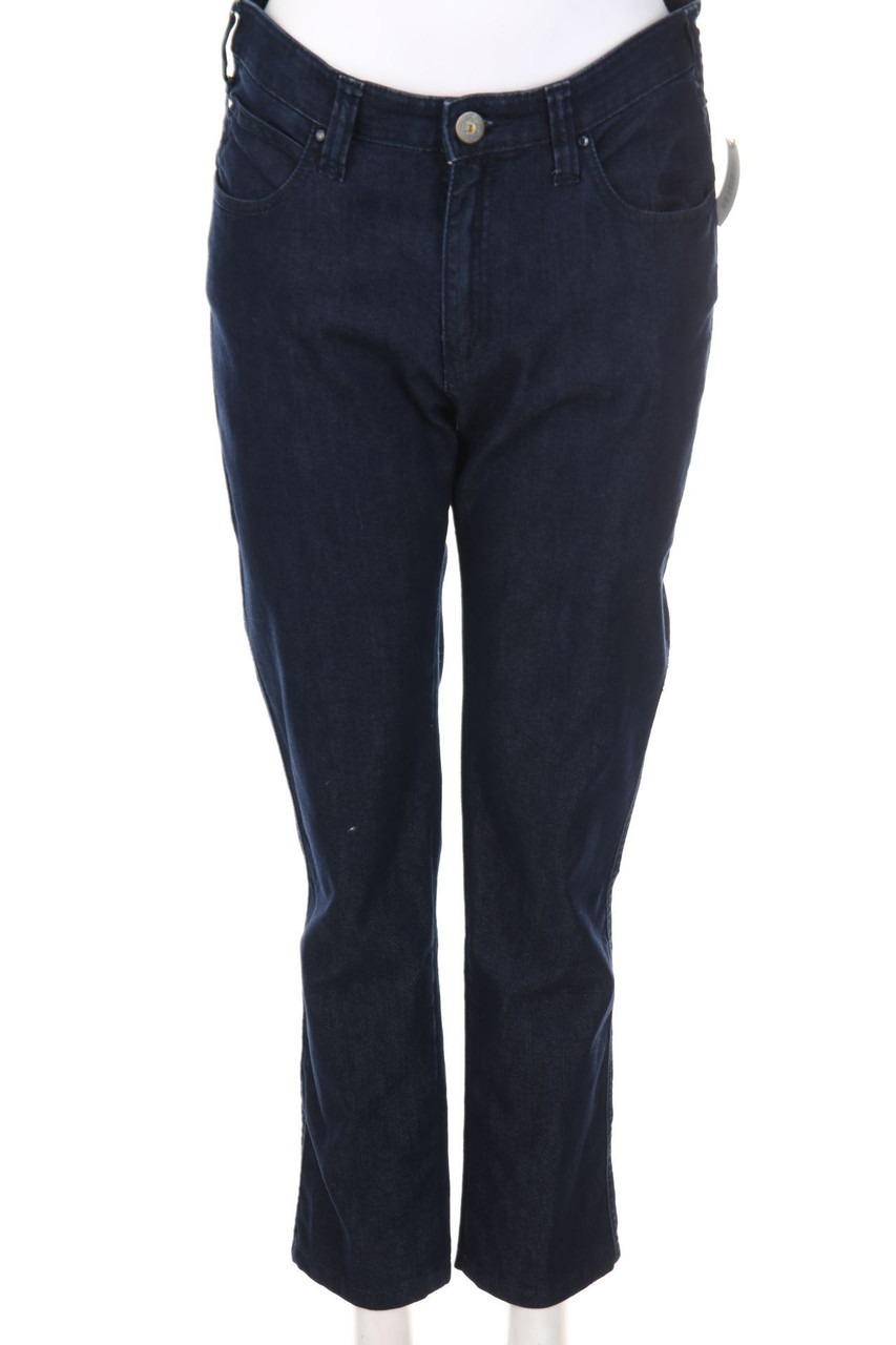 AJ ARMANI JEANS - Dark Denim Straight Cut Jeans mit Logo-Plakette - W31