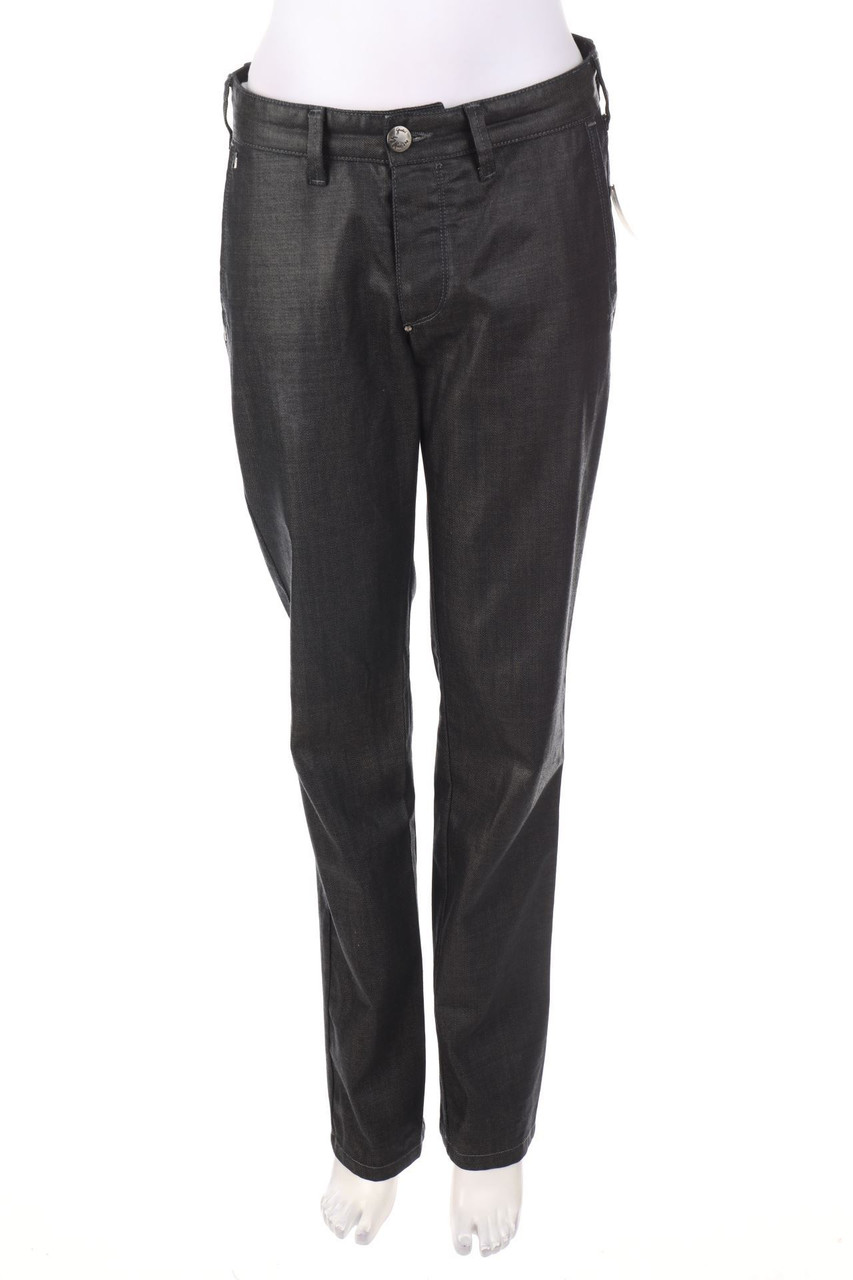 GUESS by Marciano - Coated Straight Cut Jeans mit Logo-Patch - W30