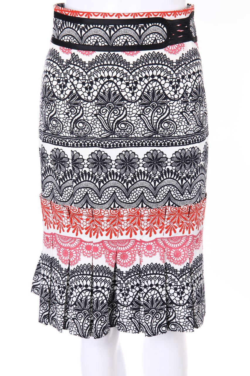 KAREN MILLEN - Skirt with floral print - D 34