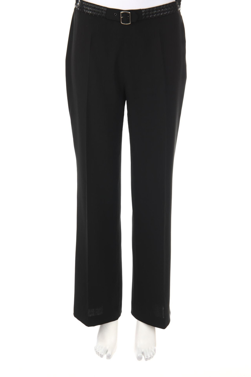 GERARD DAREL - Business-Hose mit Kunstleder-Details - D 40