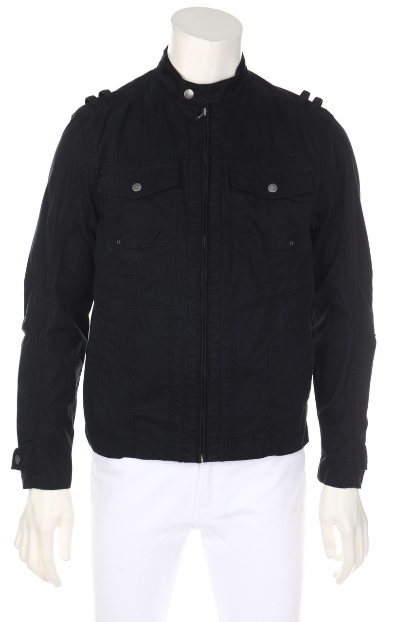 Calvin Klein - Baumwoll-Jacke mit aufgesetzten Taschen - S