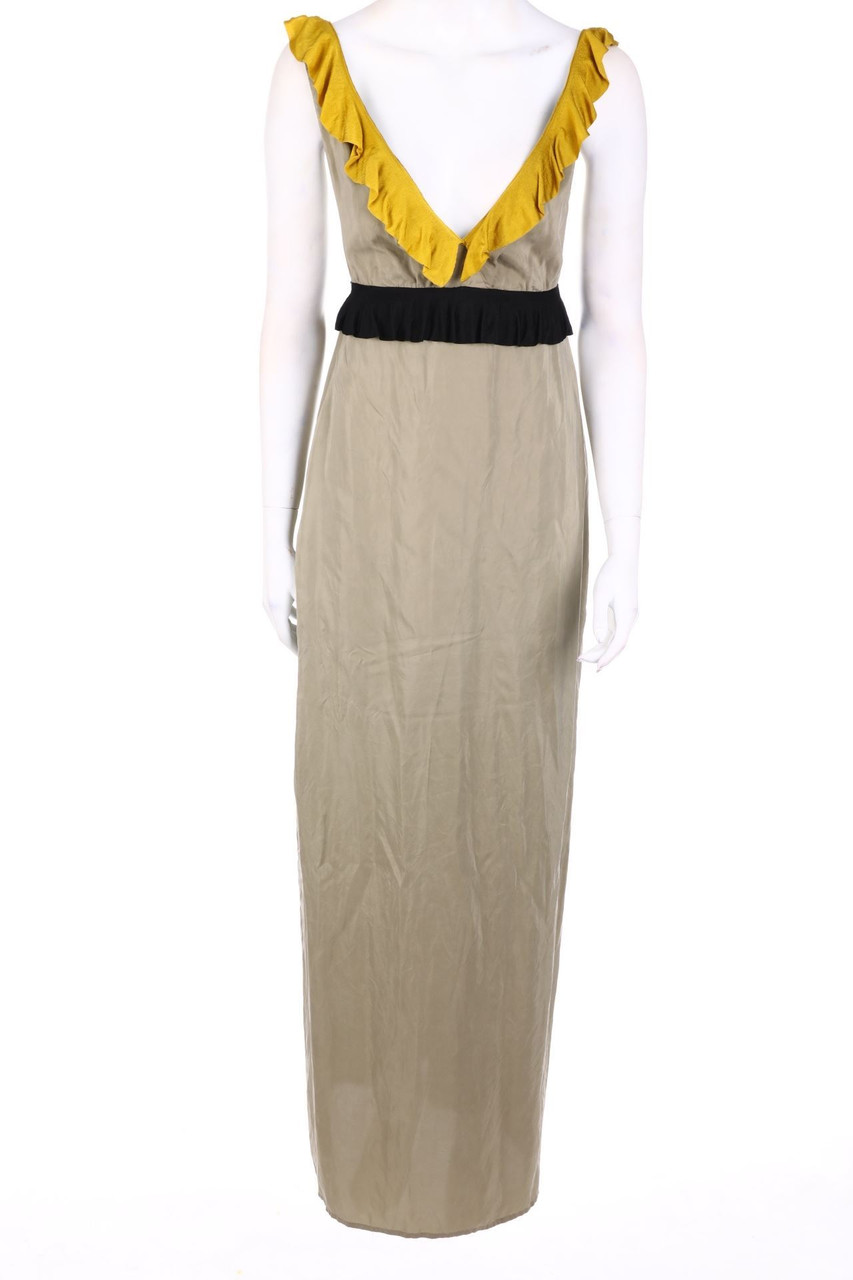 BALLANTYNE - Silk Dress with Volants - D 34