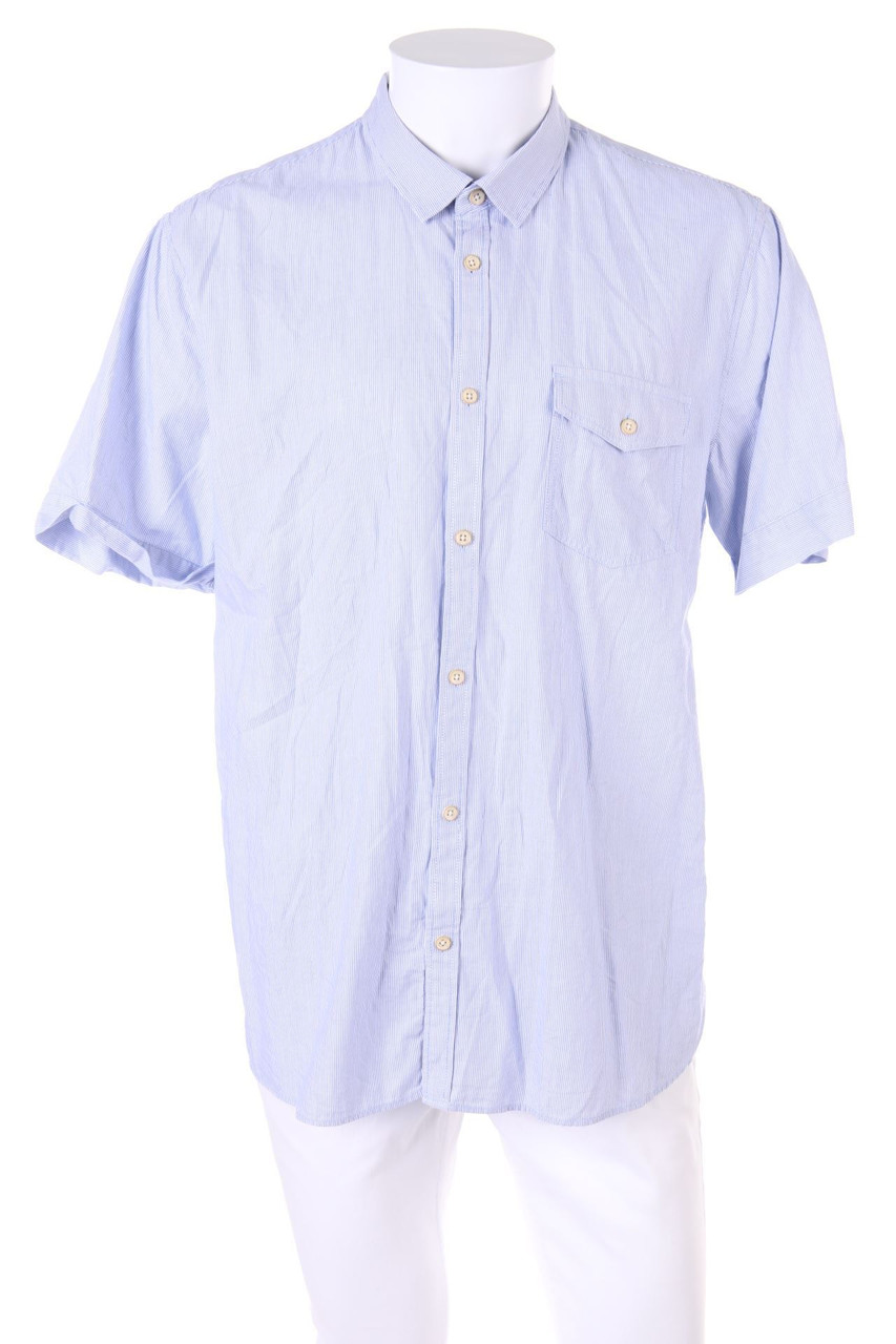 BONOBO Jeans - gestreiftes Kurzarm-Hemd - XL