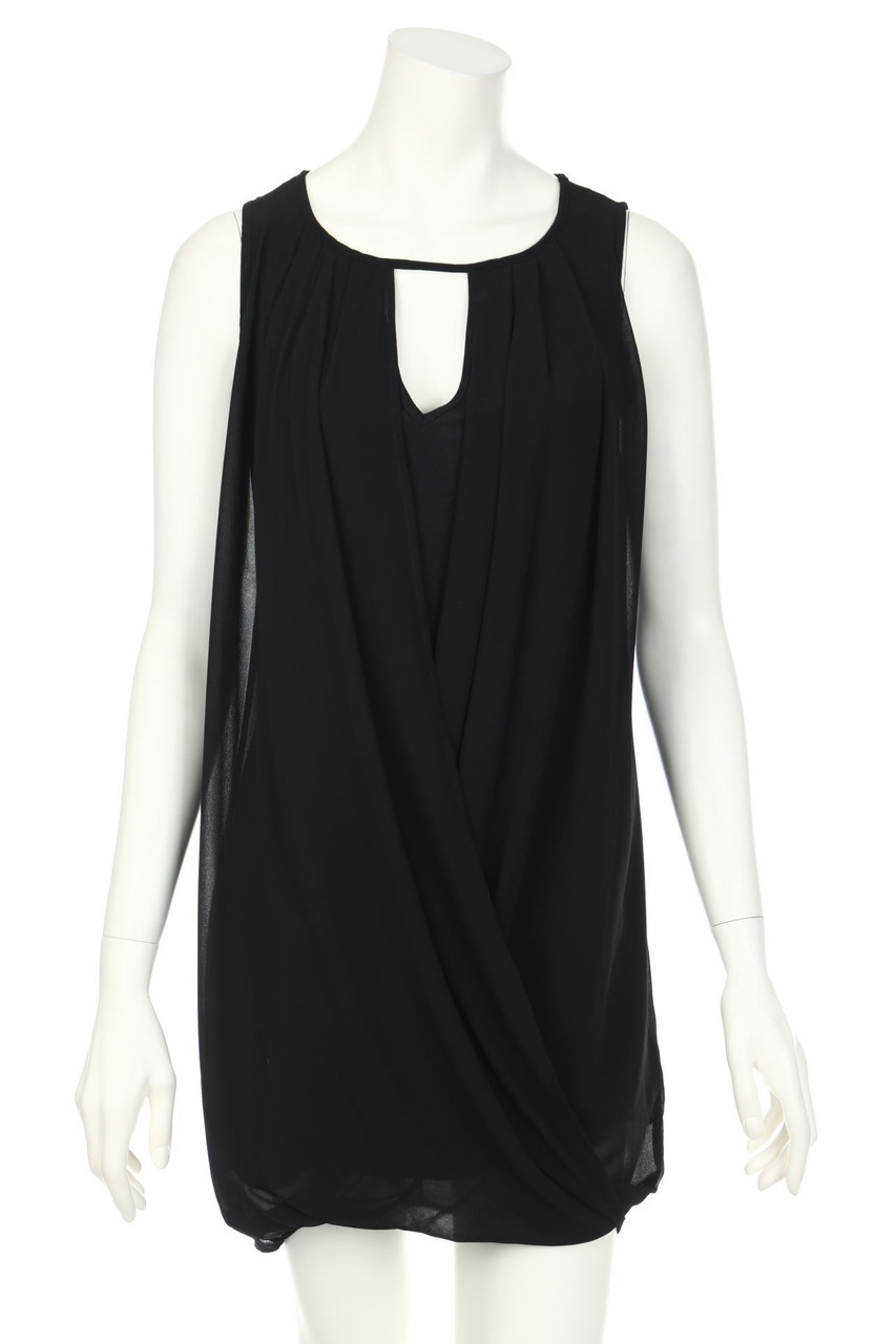 LA FÉE MARABOUTÉE - Chiffon-Cocktail Dress with Wrap-Effect - D 36