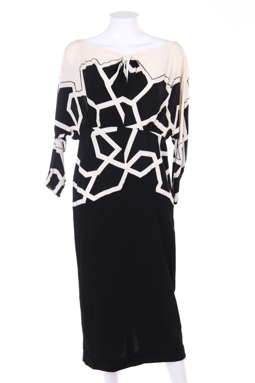 Bernard Perris - Vintage-Cocktail Dress with Batwing Sleeves - M