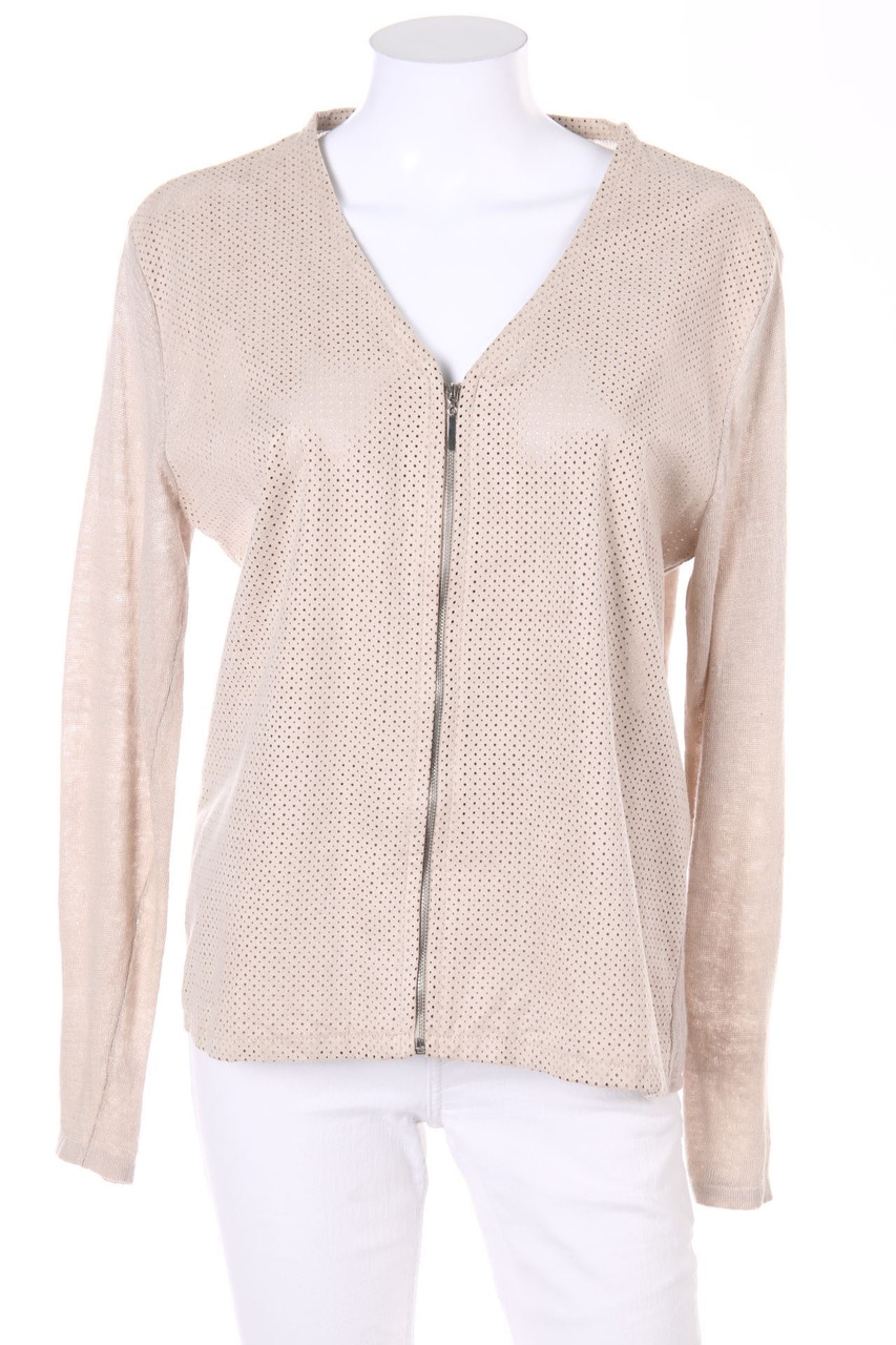 GERARD DAREL - Cardigan mit Kunstleder-Details - D 36