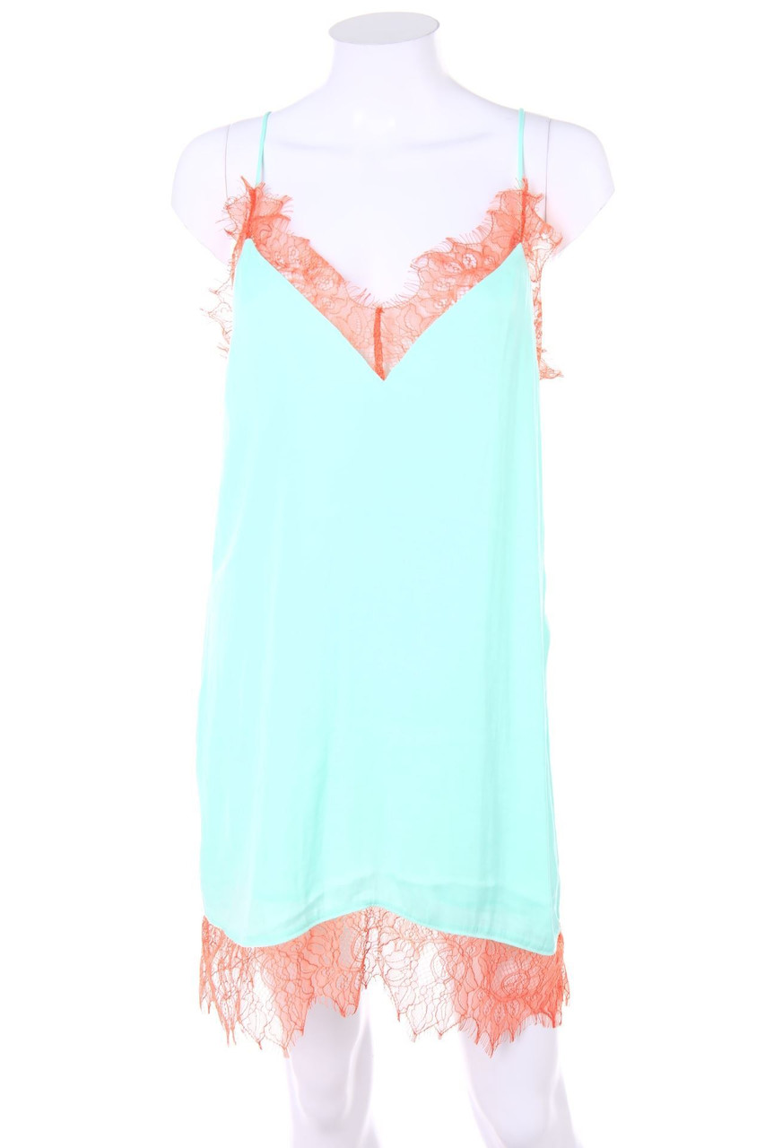 Dua Lipa x Pepe Jeans - dress with Lace Insert - M