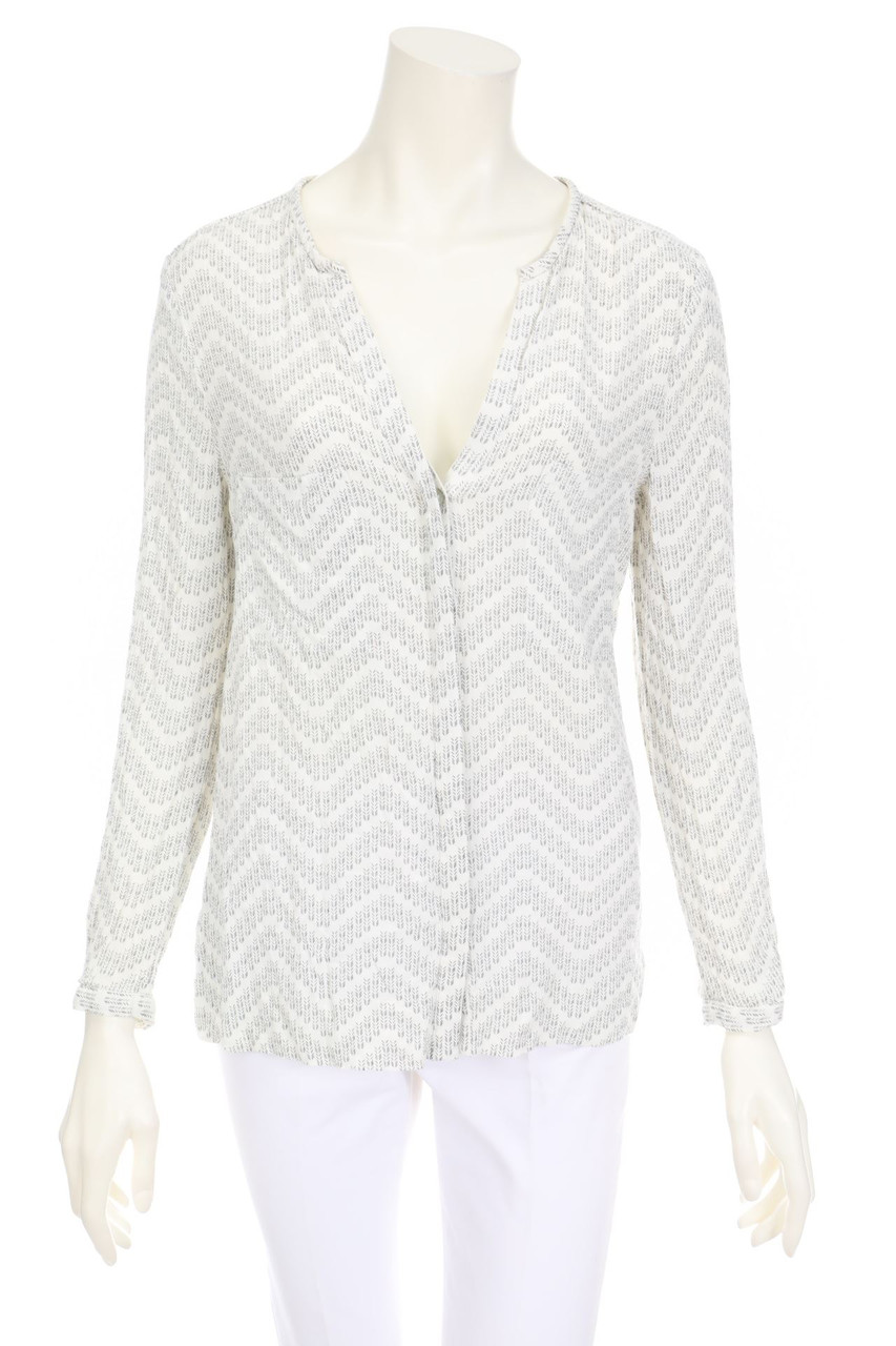 MINT VELVET - Blouse with Zig Zag Pattern - D 38