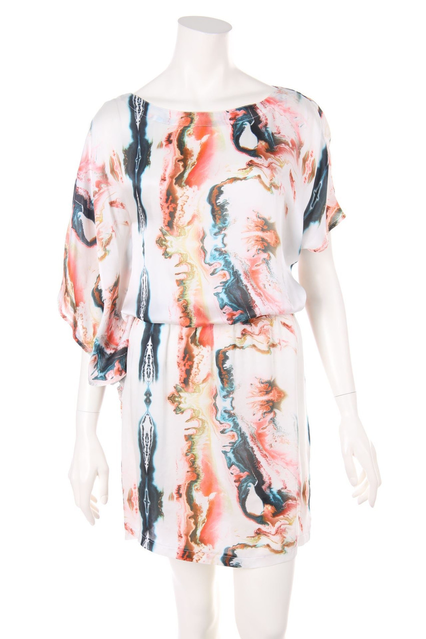 DIESEL BLACK GOLD - Silk Dress with Asymmetrical Cut - D 34