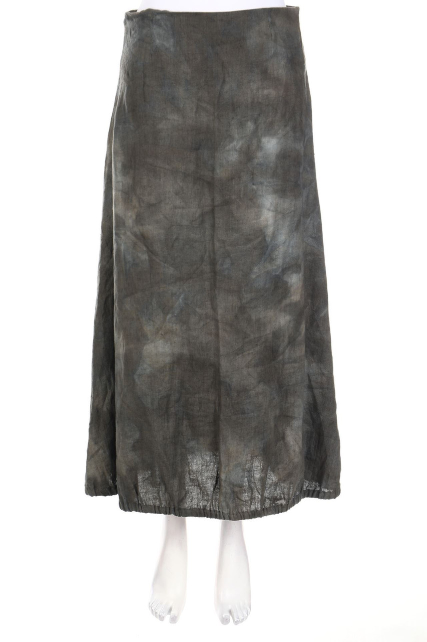SARAH PACINI - Midi Skirt, Linen with Elastic Band - D 34