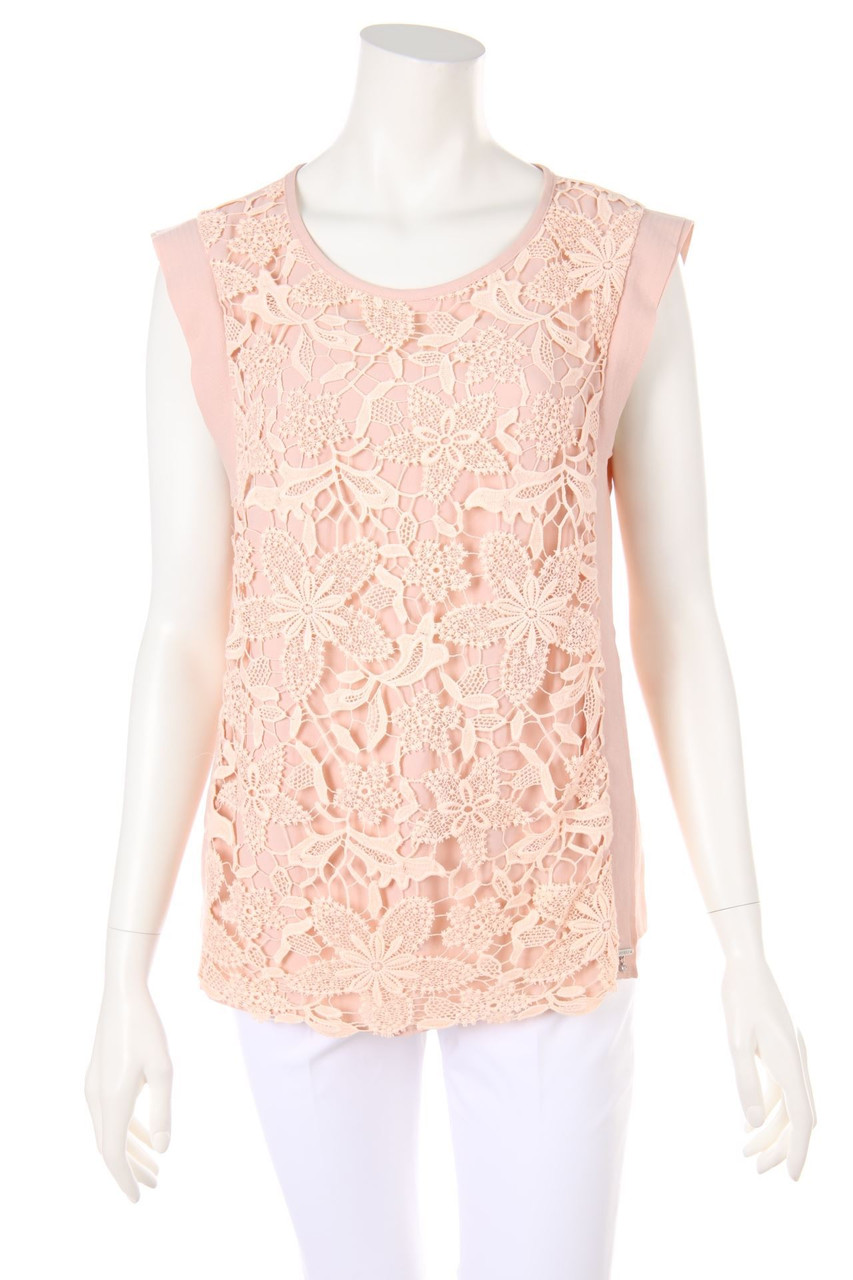 AIRFiELD - Blusentop mit Spitze - D 42