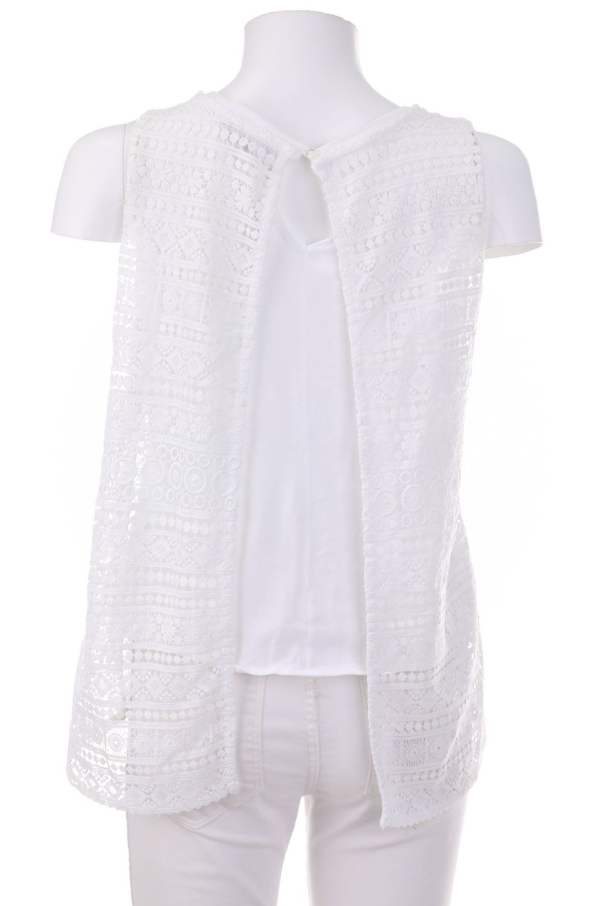 TOMMY HILFIGER - Blouse Top, Layer Look with Lace - S