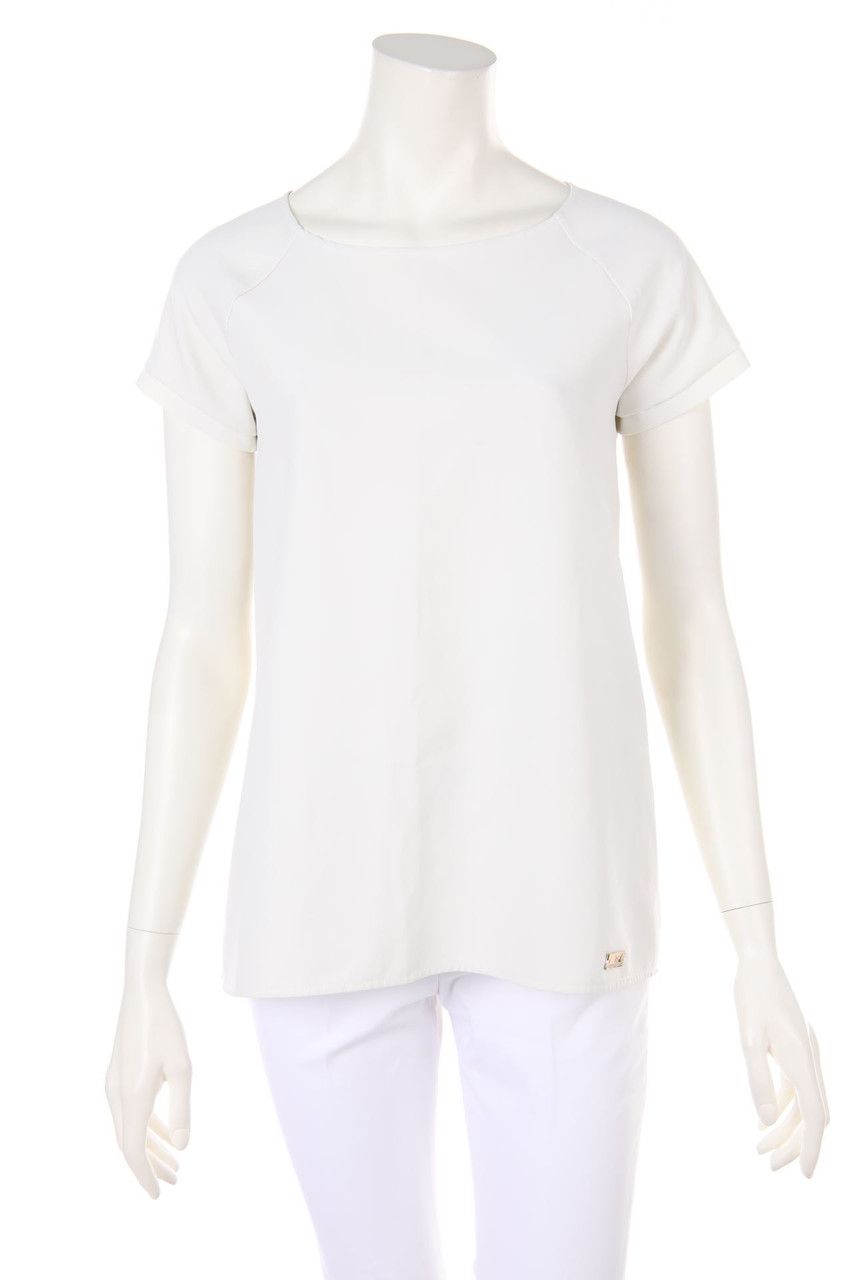 ELISABETTA FRANCHI - Clean Chic-Kurzarm-Bluse - M