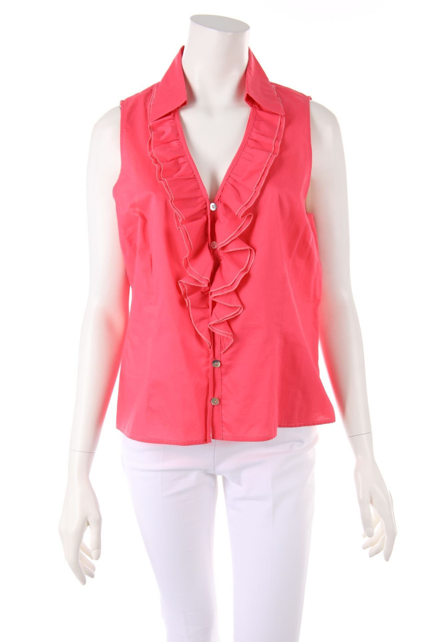 GERARD DAREL - Cotton Blouse Top with Frills - D 42