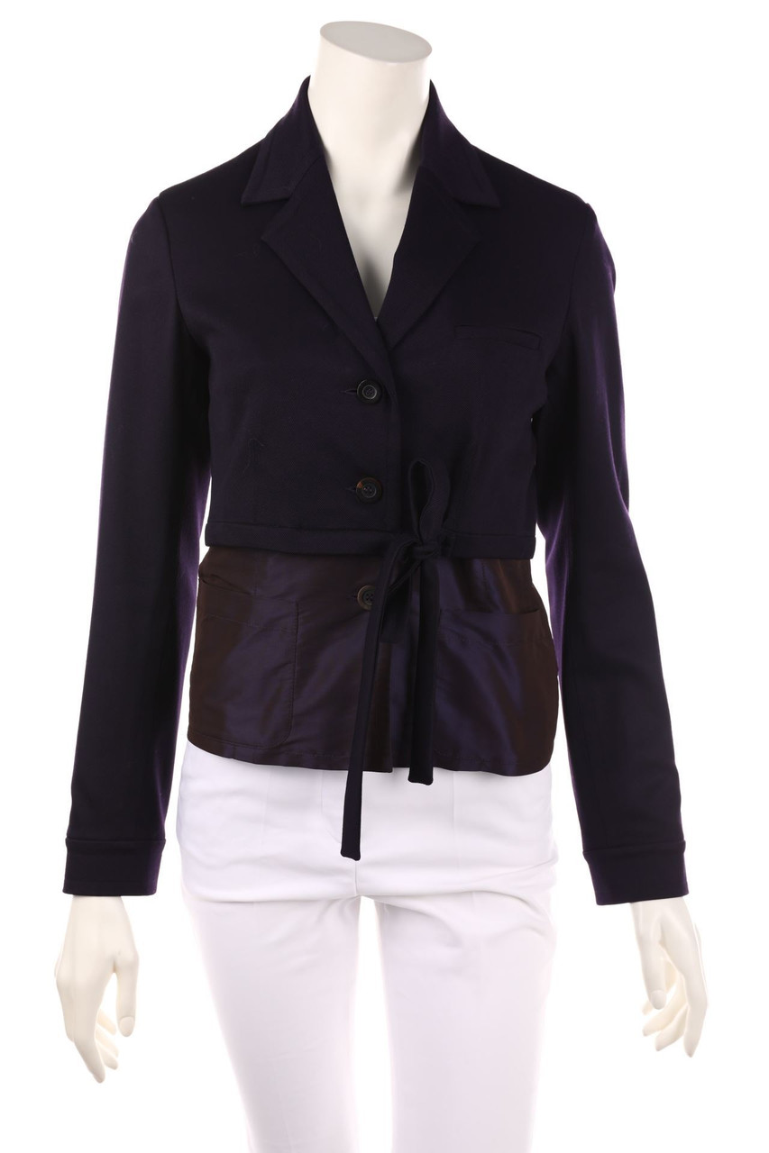 ULI SCHNEIDER - Blazer Jacket, Virgin Wool Mix, Layer Look - D 36