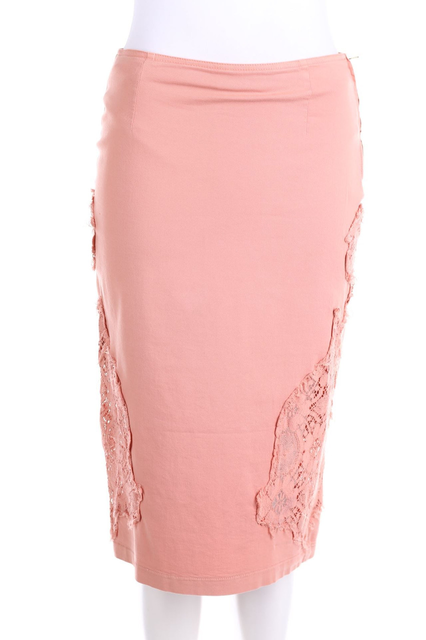 MOSCHINO JEANS - Skirt with Lace Insert - D 38