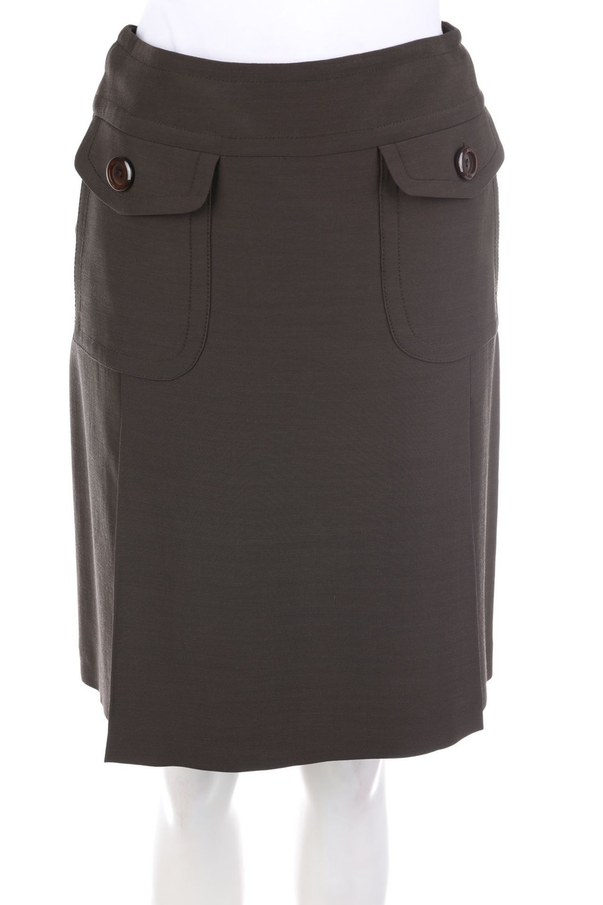 Max Mara - Skirt, Wool-Blend with Patch Pockets - D 34