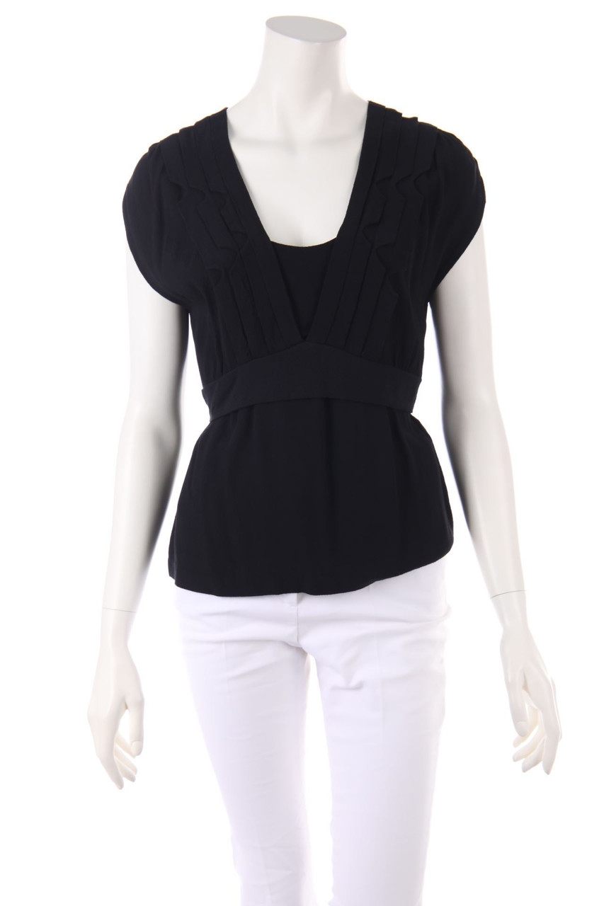 COMPTOIR DES COTONNIERS - Blouse Top, Pleated - D 36