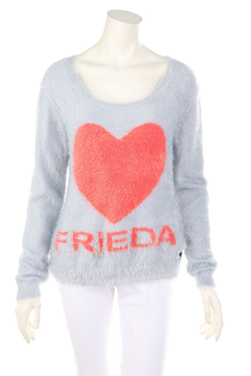 FRIEDA & FREDDIES - Teddy-Strick-Pullover mit Intarsien - D 36