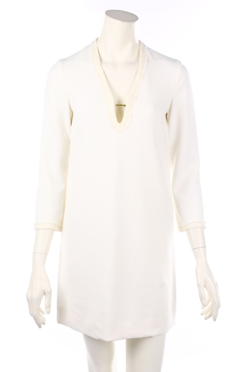 maje - Dress with Deep Plunge Neckline - XS