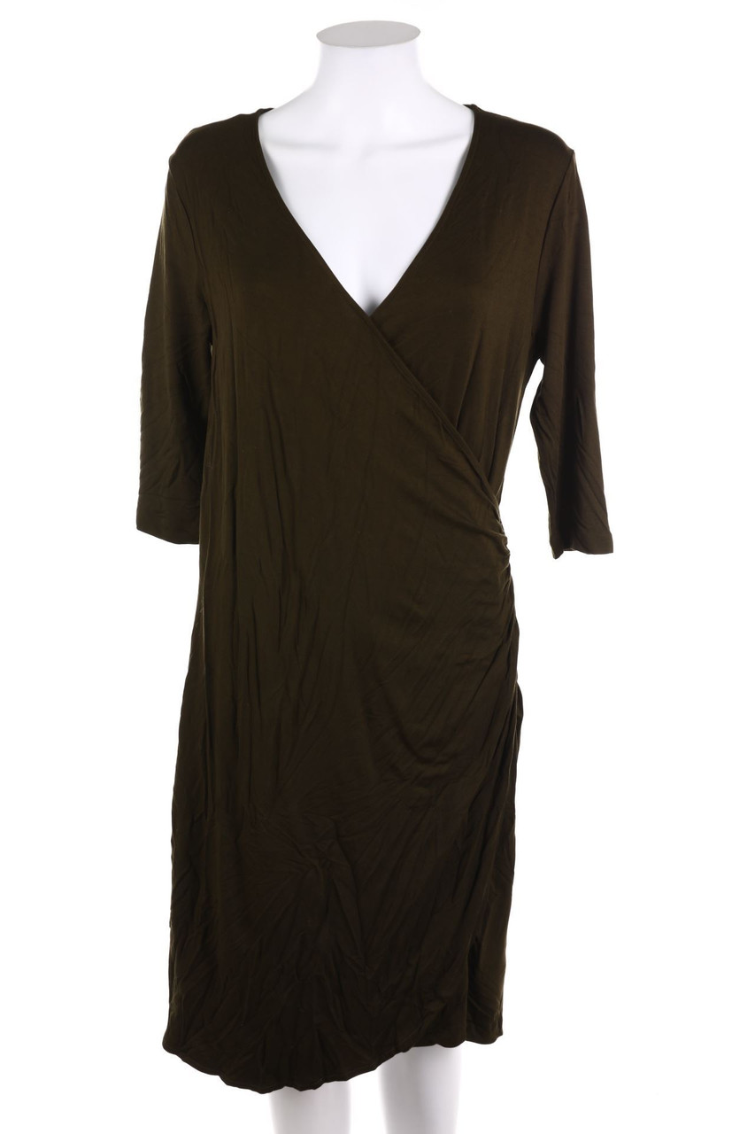 GANT - Dress with Wrap-Effect with 3/4-Sleeves - XL