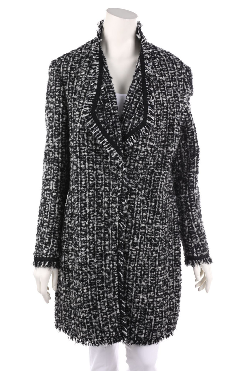 Laurèl - Bouclé Coat, Virgin Wool Mix with Alpaca - D 42