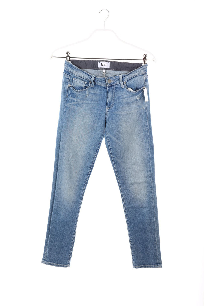 PAIGE - Used Look Skinny Jeans - W27