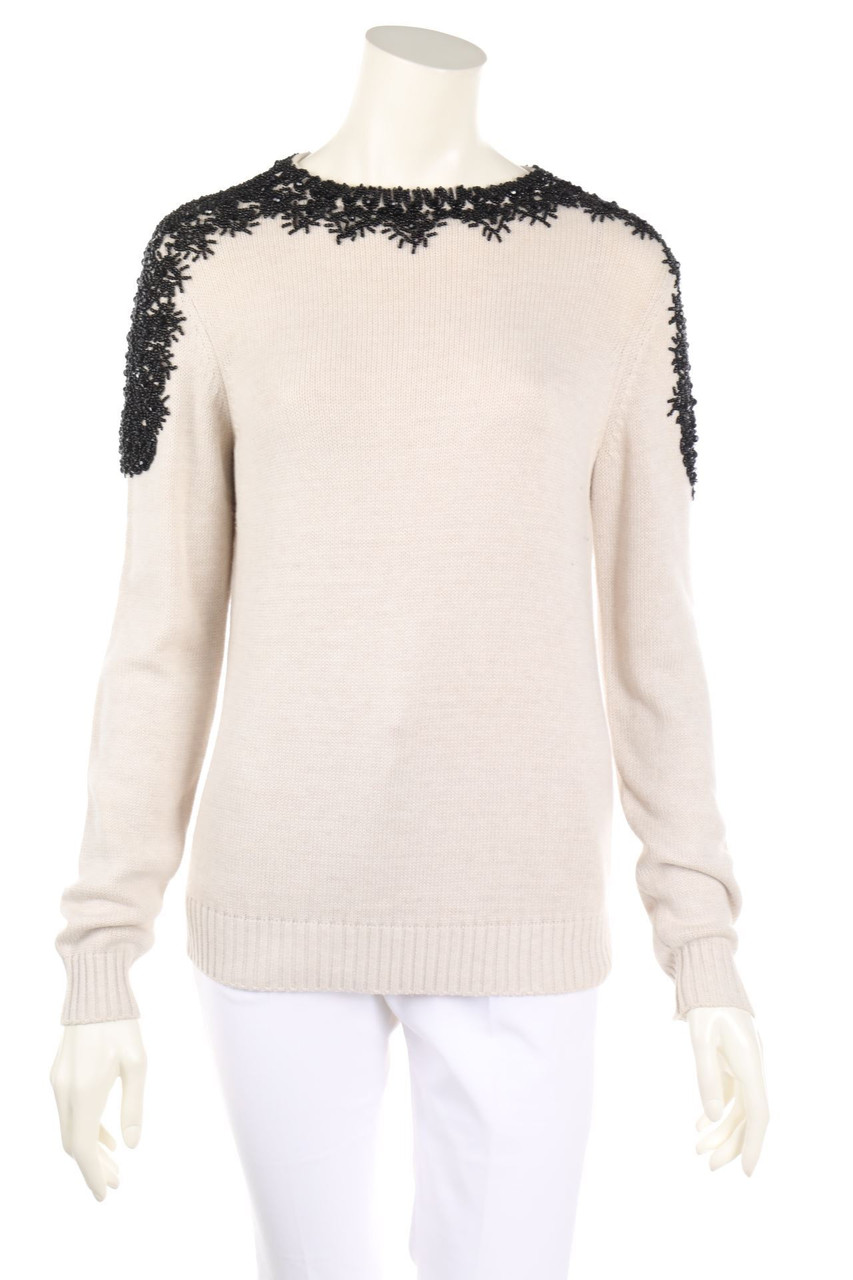 JJB BENSON - crewneck pullover with Pearls - S