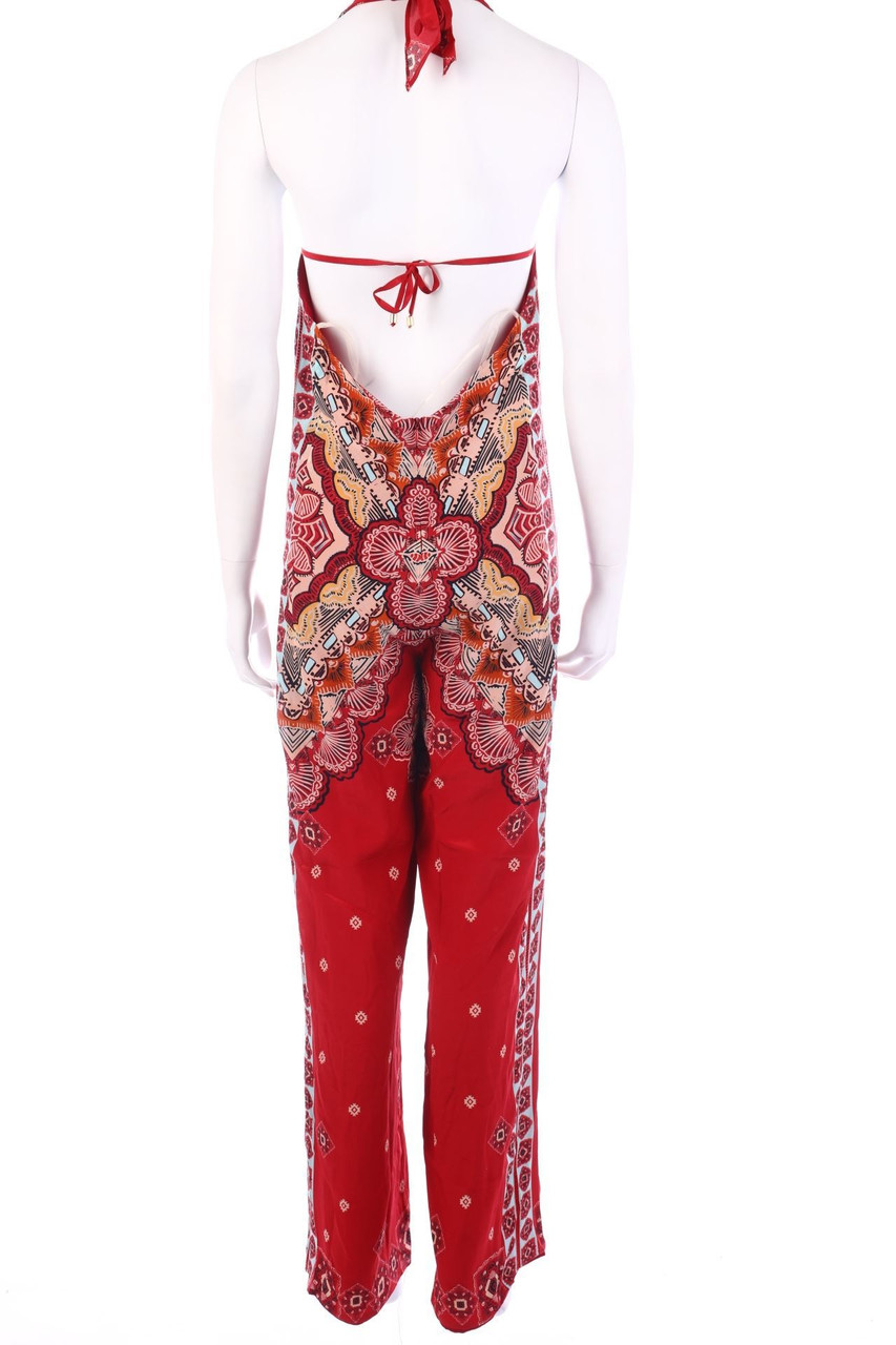 ATOS LOMBARDINI - Jumpsuit aus Seide mit floralem Muster - D 36