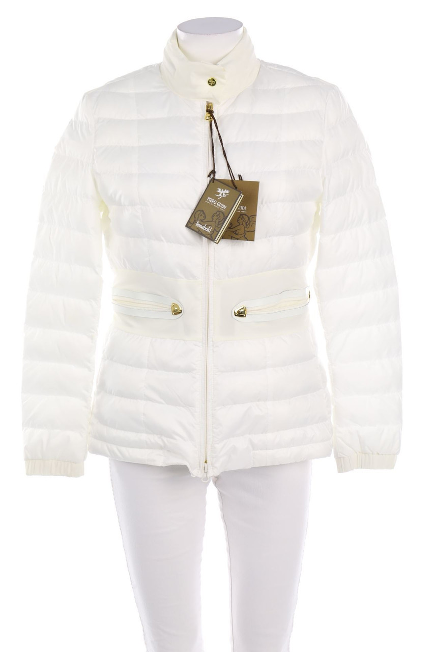 PIERO GUIDI - Padded Jacket with Leather Details - S