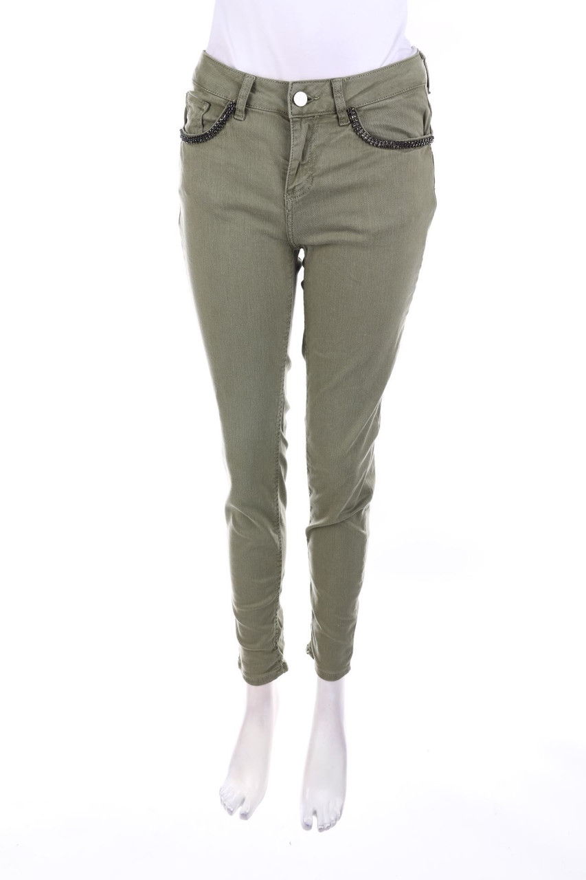 oltre - skinny jeans with Jewelry Stones - D 36