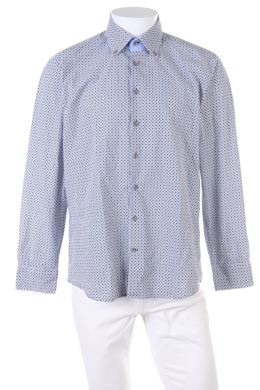 bugatti - Button-down-Hemd mit Print - L