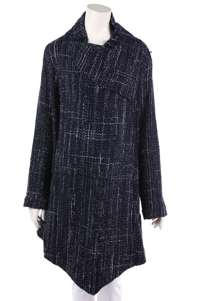 Phase Eight - Bouclé Coat with Asymmetrical Cut - XXL
