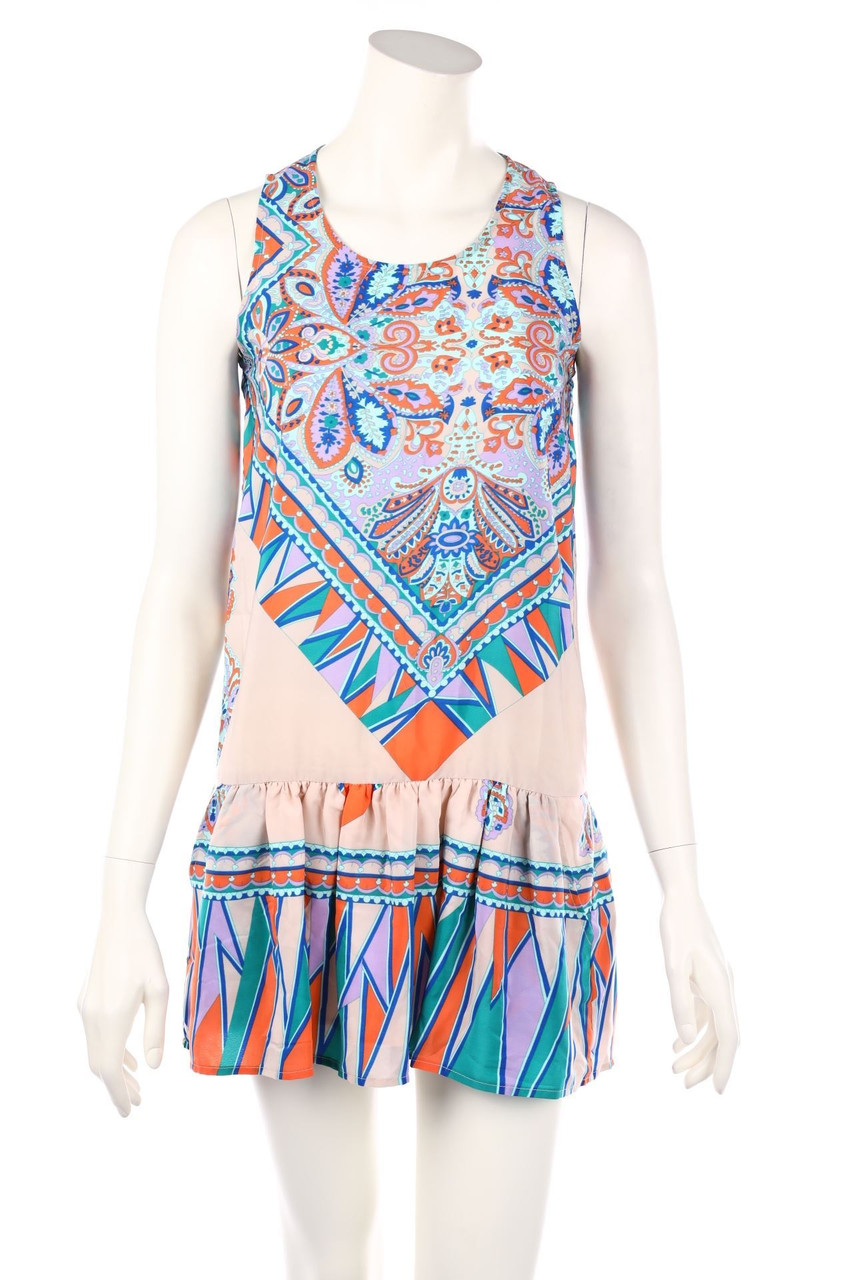 Lovers+FRIENDS - Mini Dress, Boho Style with floral print - XS