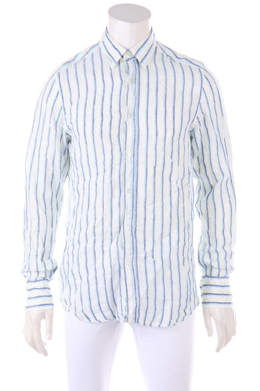 BOSS HUGO BOSS - Leinen-Hemd mit Streifen - M