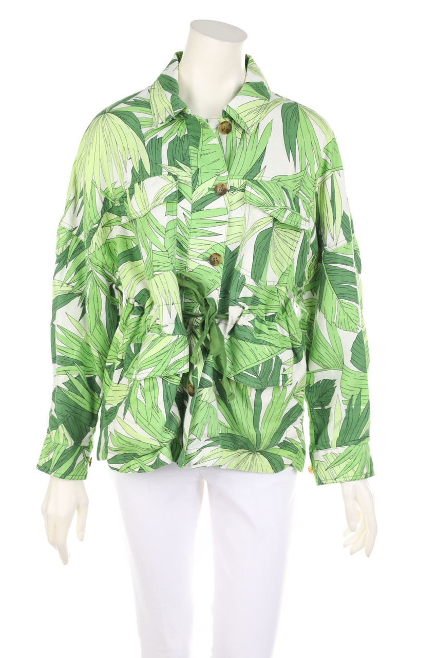 GANT - Jacke mit Tropical Print aus Leinen-Mix - S