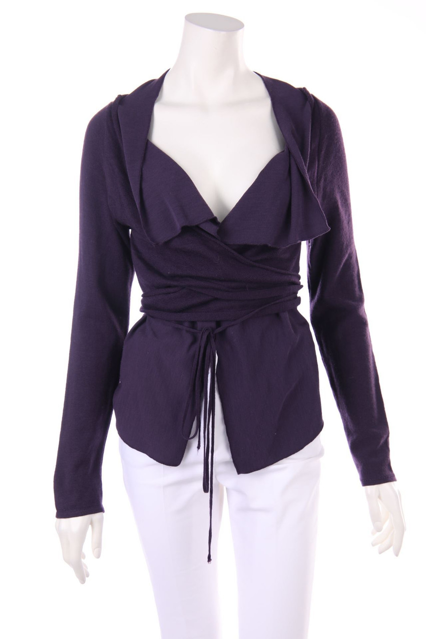 SARAH PACINI - Wickel-Strick-Pullover im Layer Look - D 38