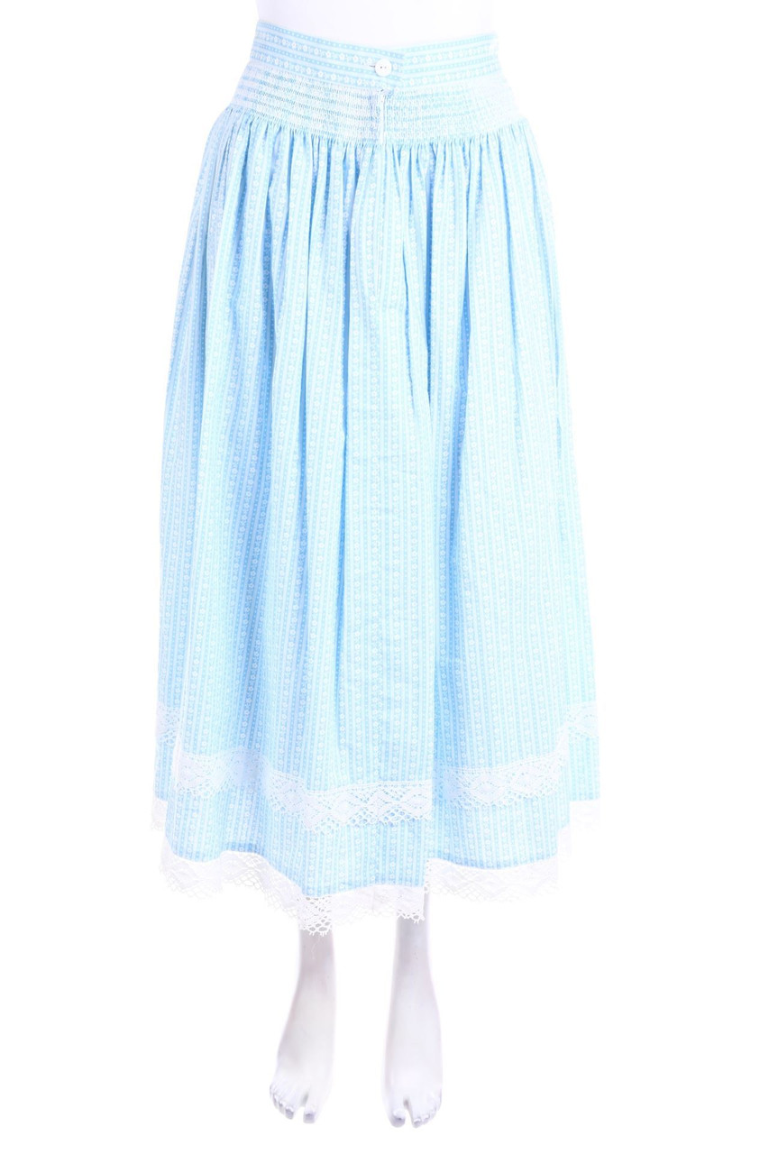 heller DIRNDL - Midi-Traditional-Skirt, Cotton with Flower Print - D 38