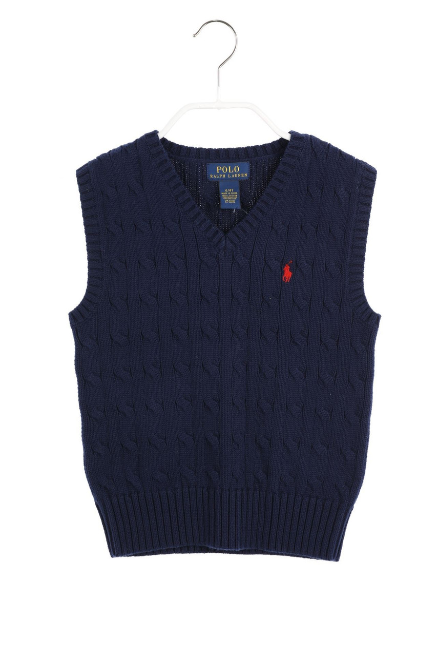 Polo by Ralph Lauren - Cotton sweater vest, Cable-Knit - 98