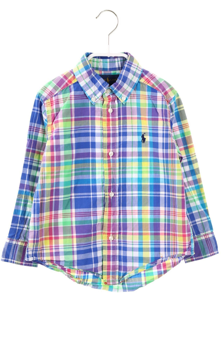 RALPH LAUREN - Checked shirt with Logo-Stitching - 92