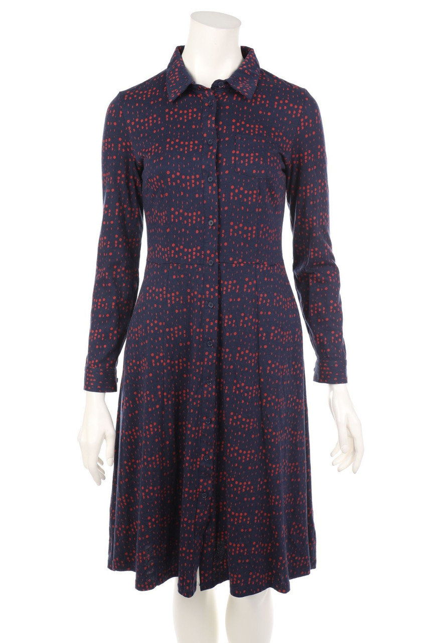 Boden - Shirt Dress, Jersey with Dots - D 32