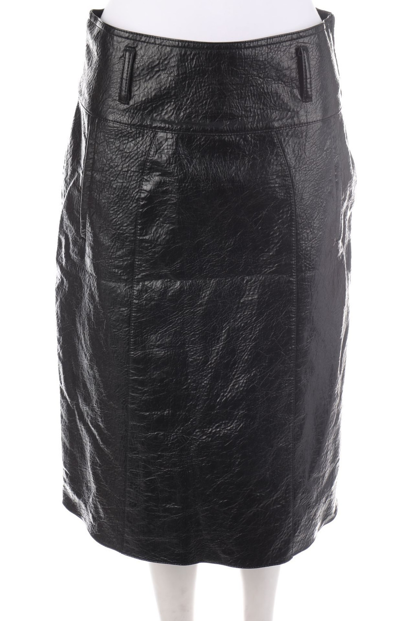 8PM - Faux Leather-Skirt - M