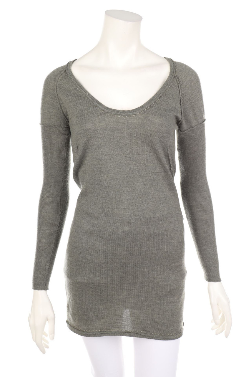 DUNE BY DUNE - Schurwoll-Pullover mit Strass-Steinen - D 36