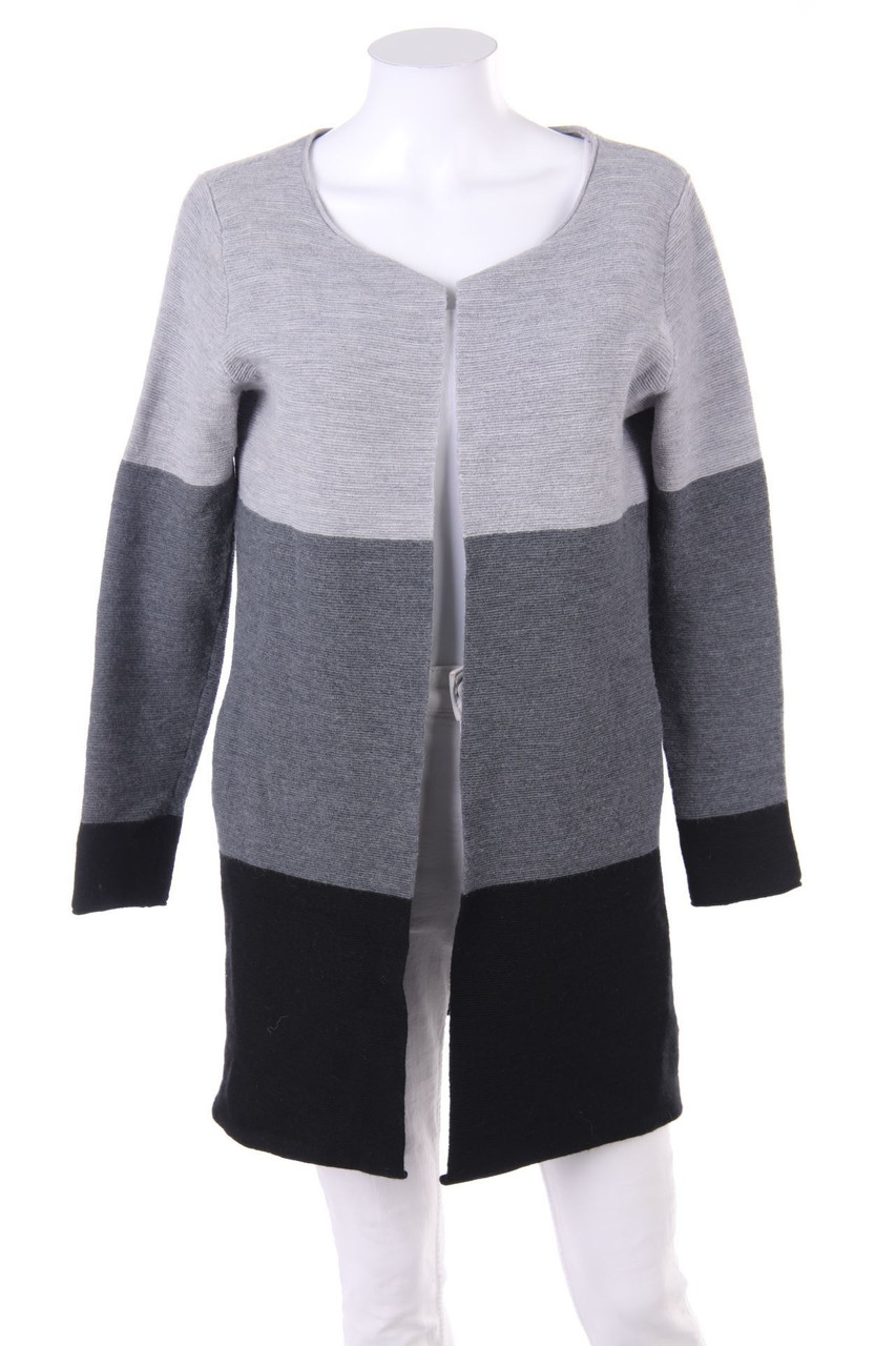 PAUL COSTELLOE - Merino-Cardigan mit Streifen - S