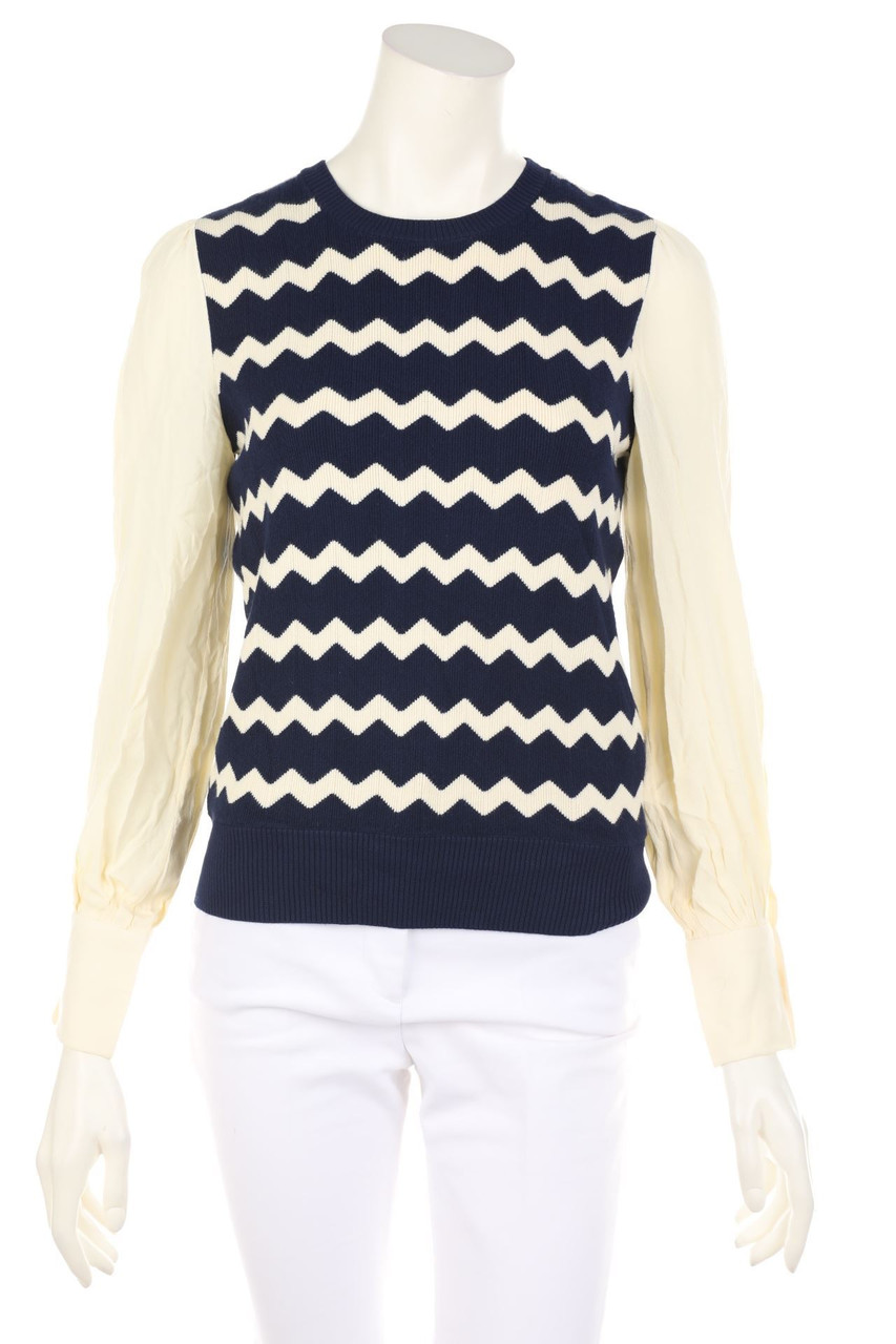 MAX&Co. - Pullover with Zig Zag Pattern - M
