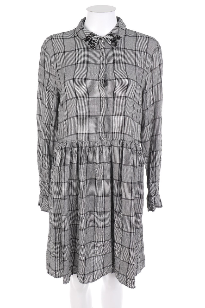 HALLHUBER - Checked dress with Jewelry Stones - D 36