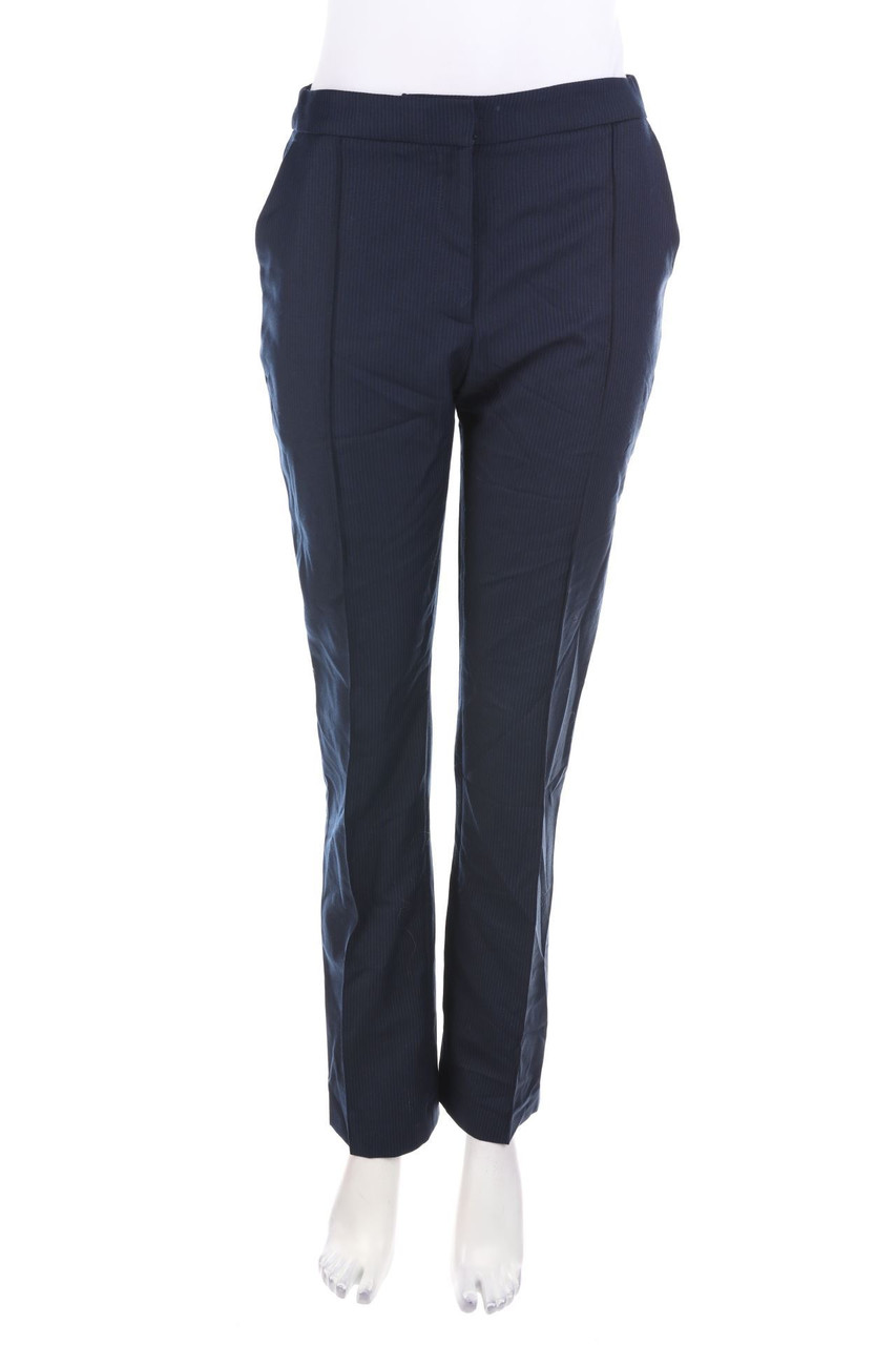 ALEXACHUNG - Business-Hose aus Wolle mit Streifen - D 34