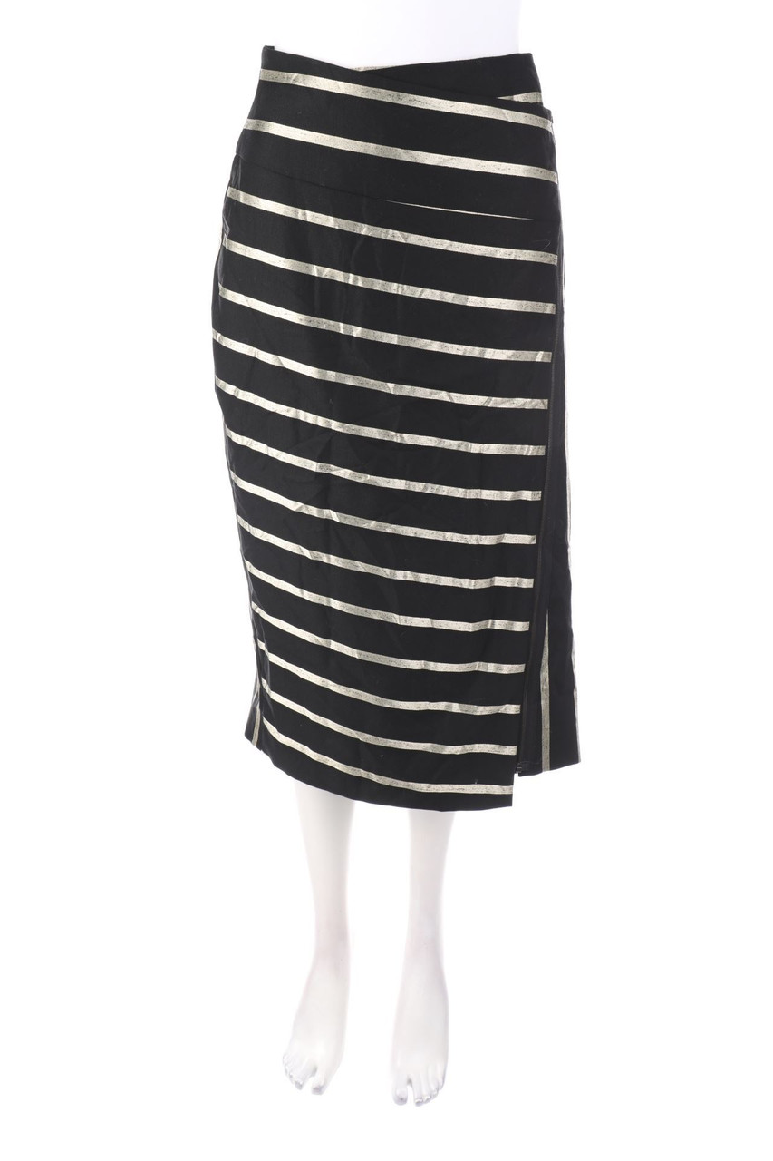 RENÉ LEZARD - Midi Skirt with Stripes - D 44