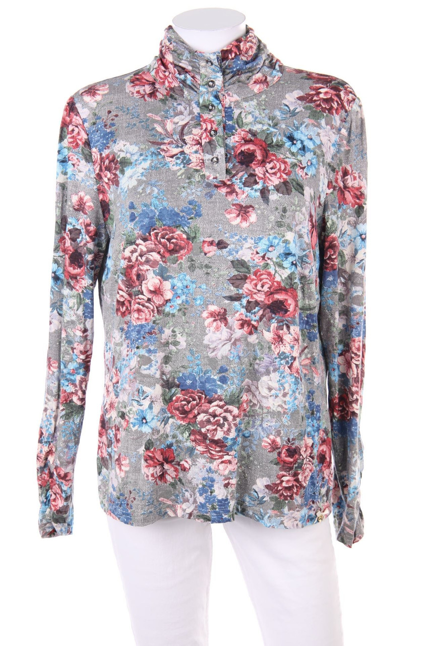 Himmelblau Couture by Lola Paltinger - Longsleeve-Shirt with Decorative Buttons - D 42